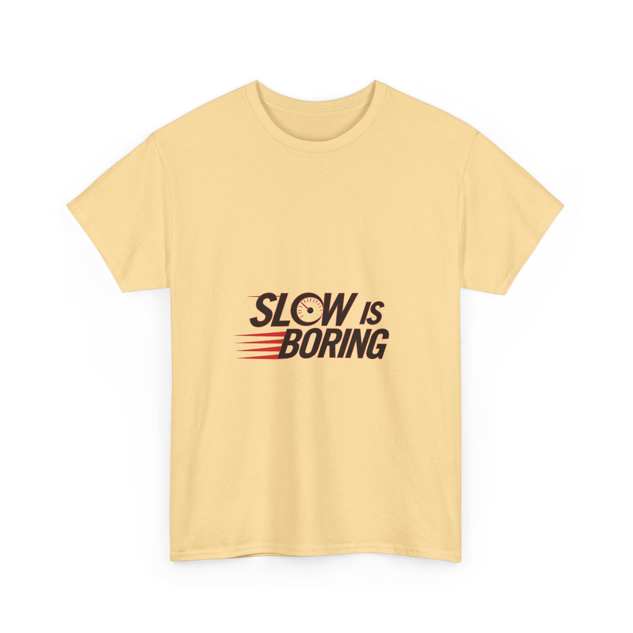 "Slow Is Boring" Retro Racing Graphic T-Shirt