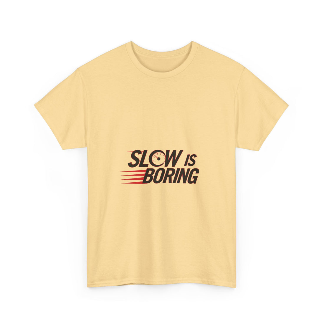 "Slow Is Boring" Retro Racing Graphic T-Shirt