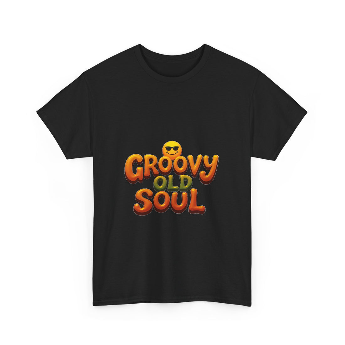 Groovy Old Soul Retro 70s Emoji Graphic T-Shirt