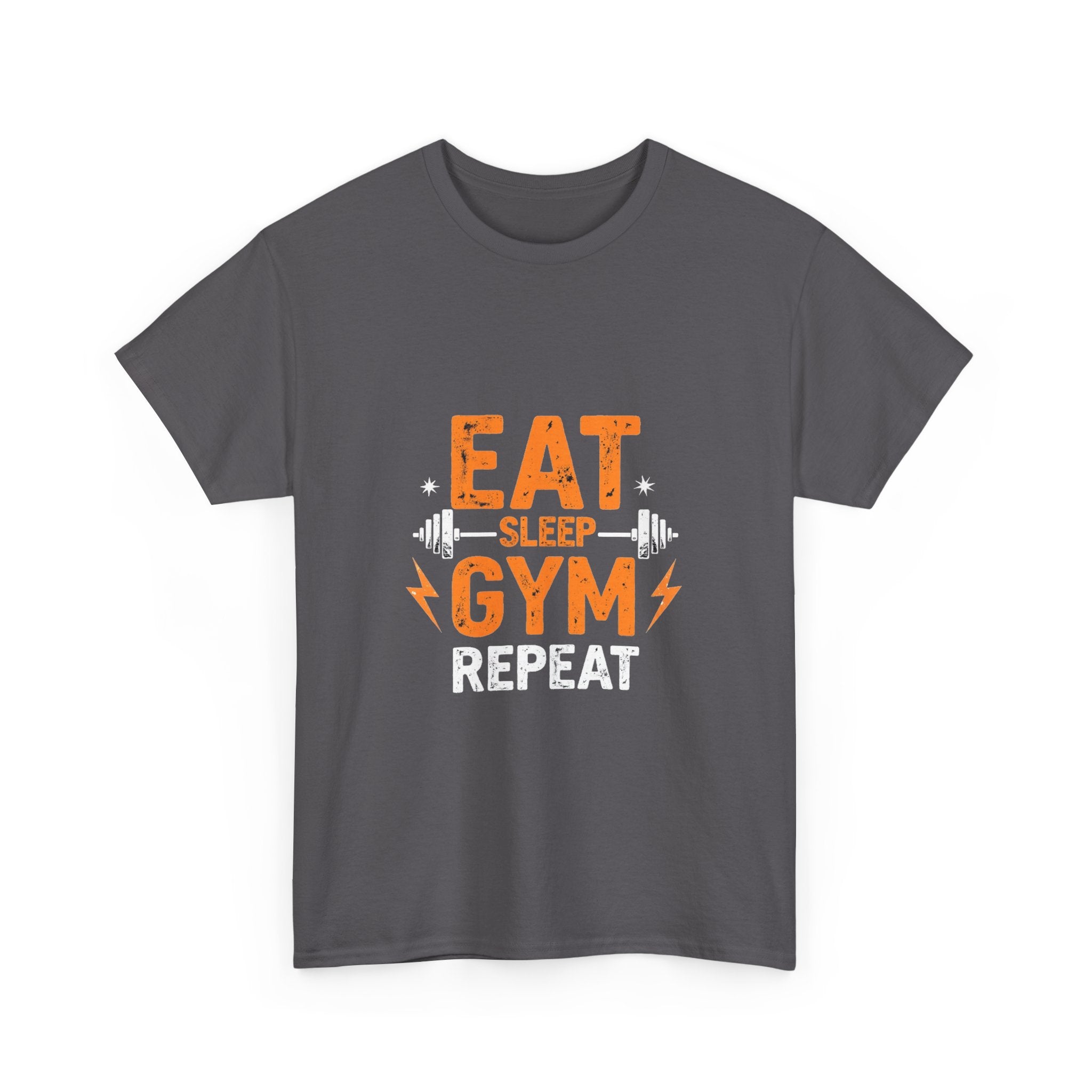 Eat Sleep Gym Repeat T-Shirt — Fitness Workout T-Shirt for Gym Lovers