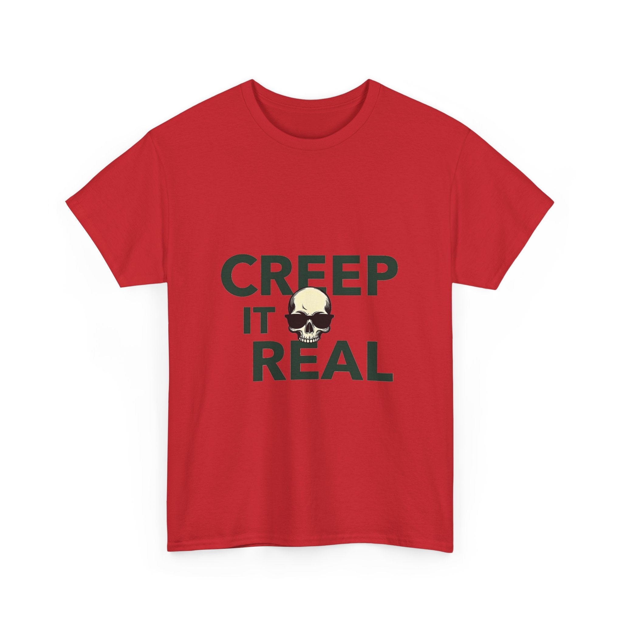 'Creep It Real' Halloween Skull Graphic T-Shirt