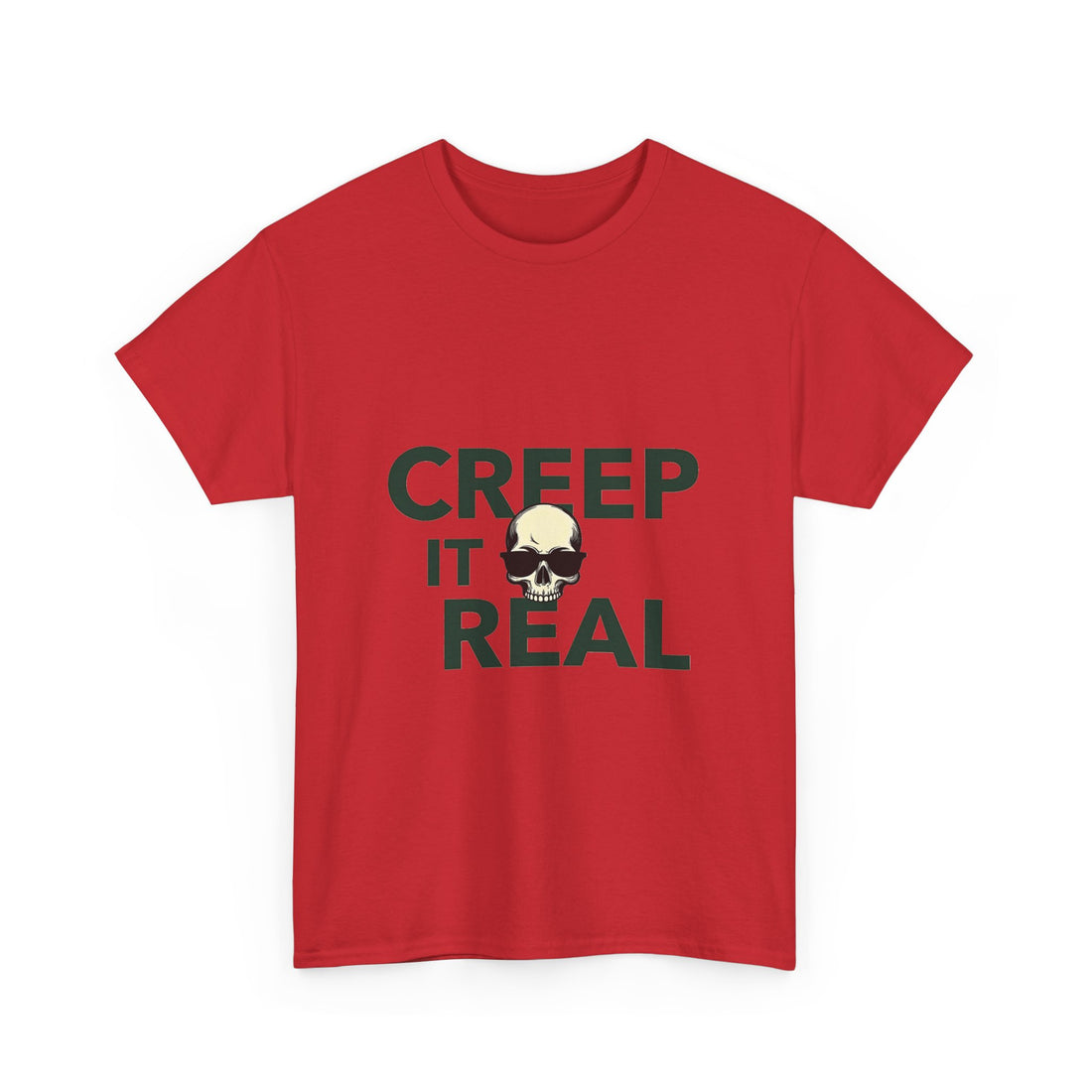'Creep It Real' Halloween Skull Graphic T-Shirt