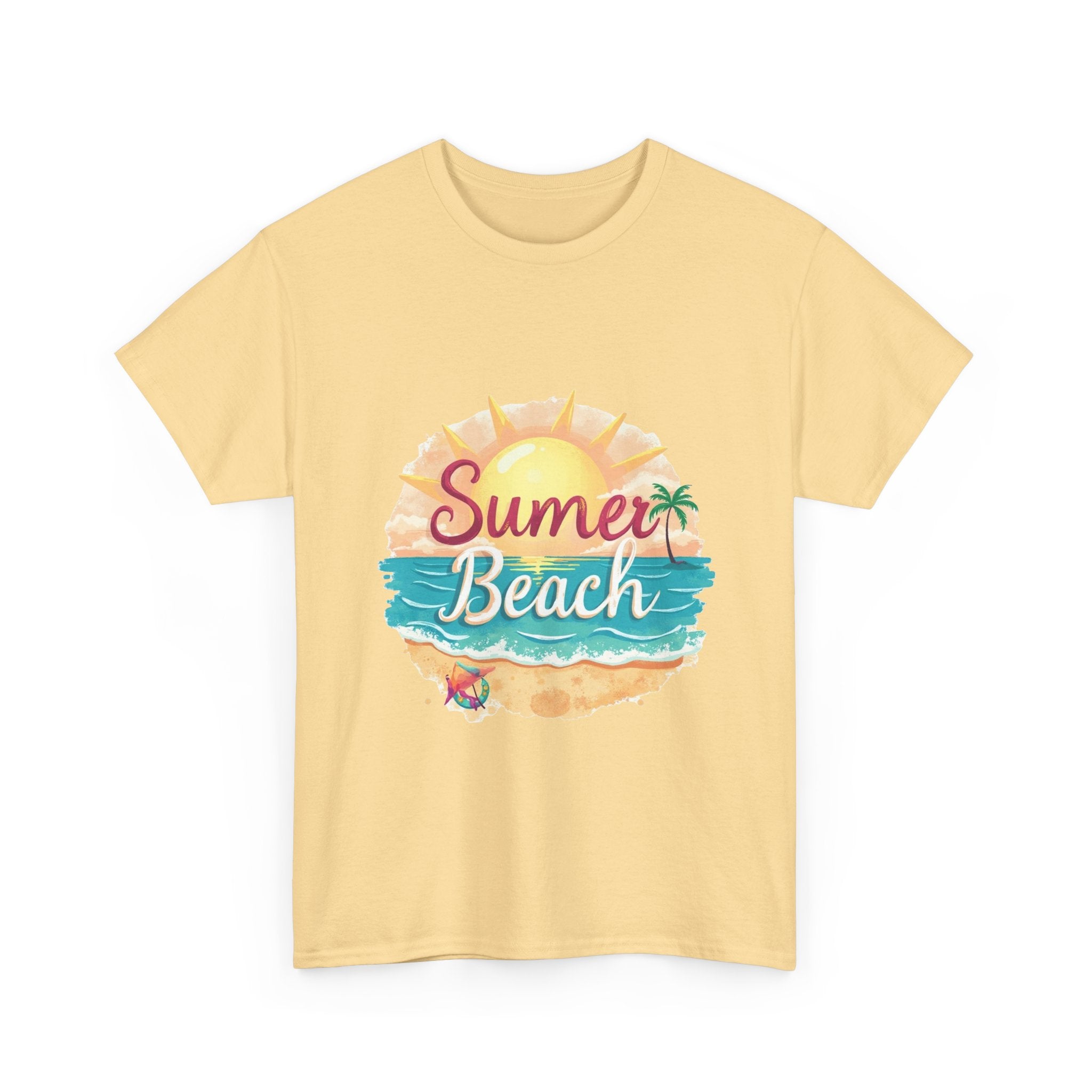 Retro Tropical Sunset Graphic T-Shirt