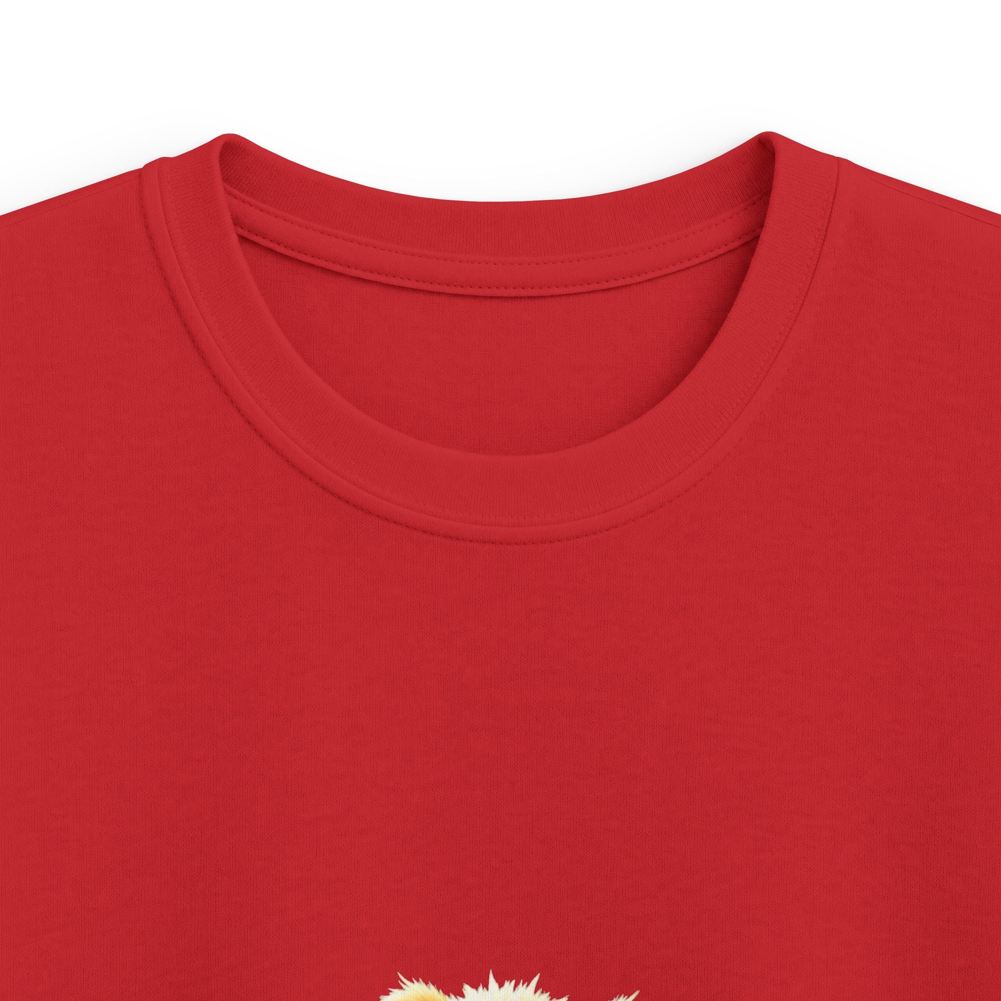 Happy Jumping Fluffy Creature Cute Cartoon T‑Shirt