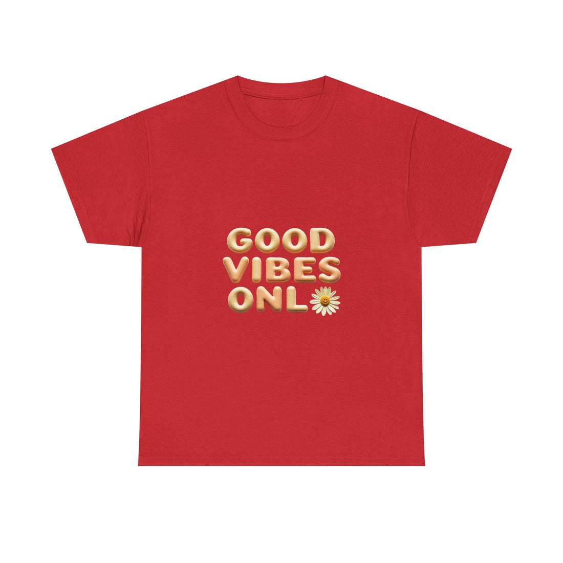 'Good Vibes Only' Cute Daisy Graphic Tee