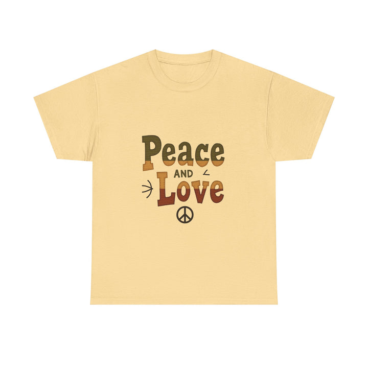 'Peace and Love' Retro T‑Shirt