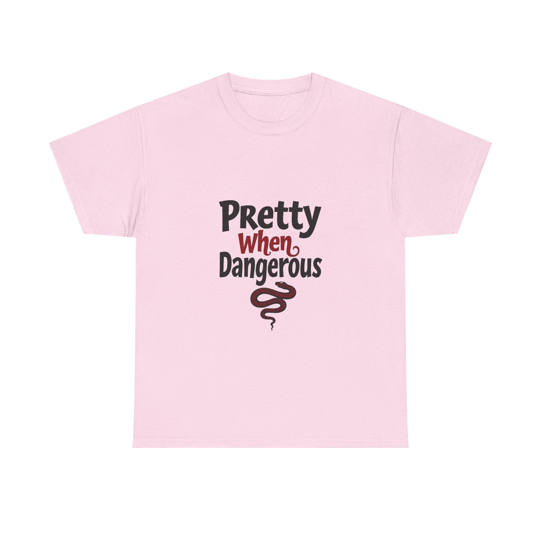Pretty When Dangerous Retro Snake Graphic T-Shirt
