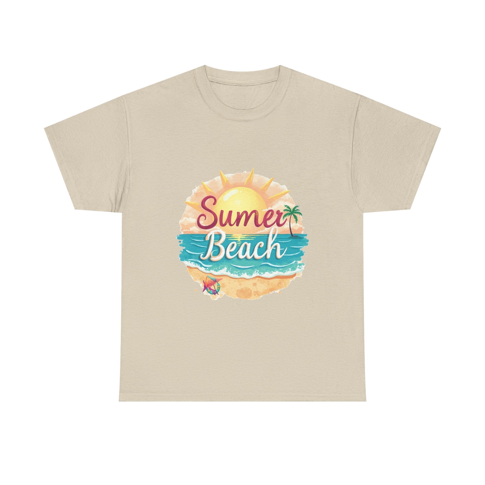 Retro Tropical Sunset Graphic T-Shirt