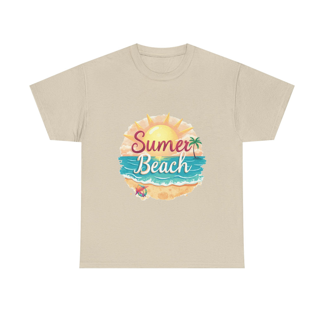 Retro Tropical Sunset Graphic T-Shirt