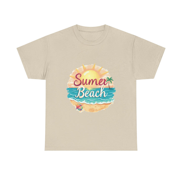 Retro Tropical Sunset Graphic T-Shirt