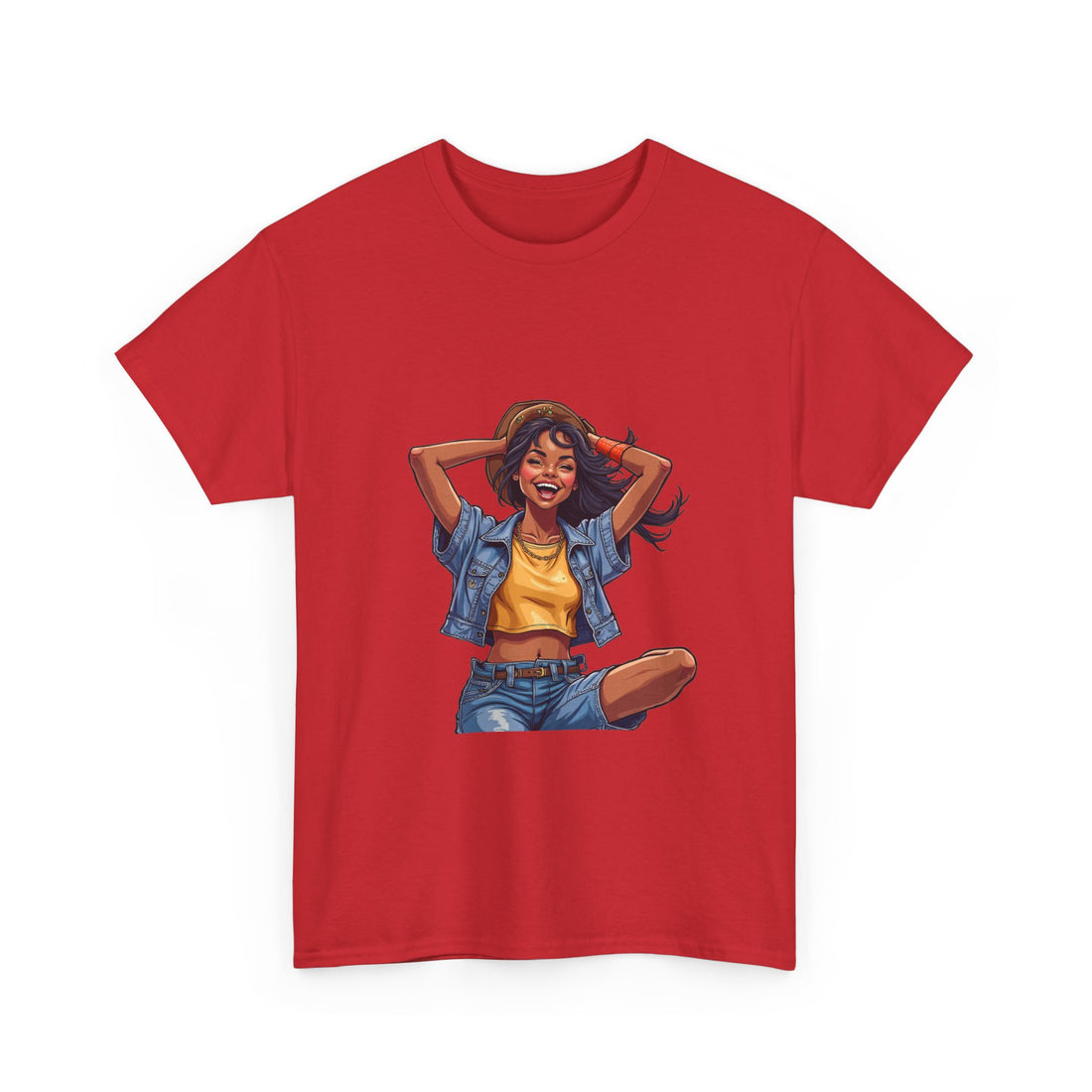 Retro Summer Girl Vintage Pinup Woman Graphic T-Shirt