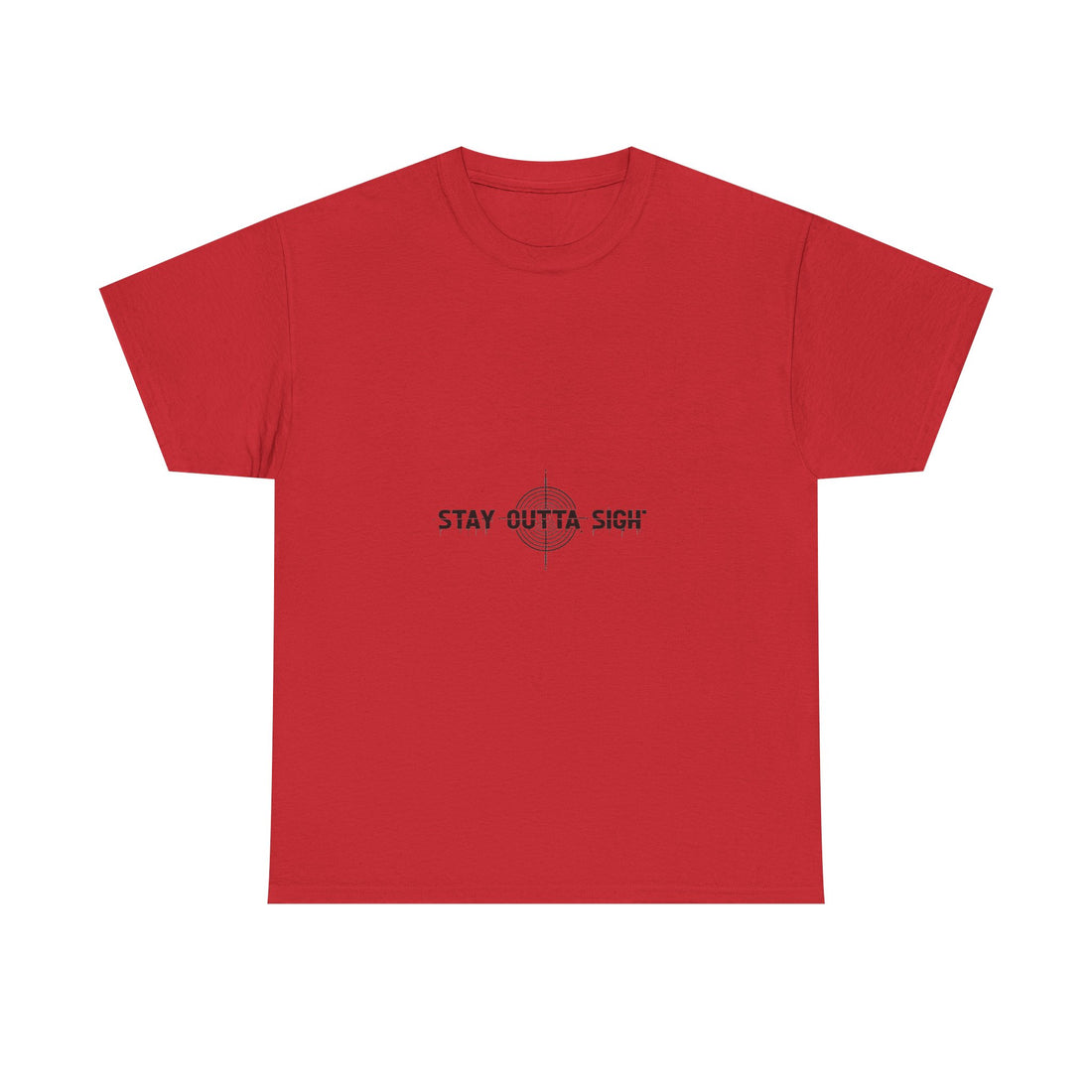 Stay Outta Sight Minimal Crosshair Graphic T-Shirt