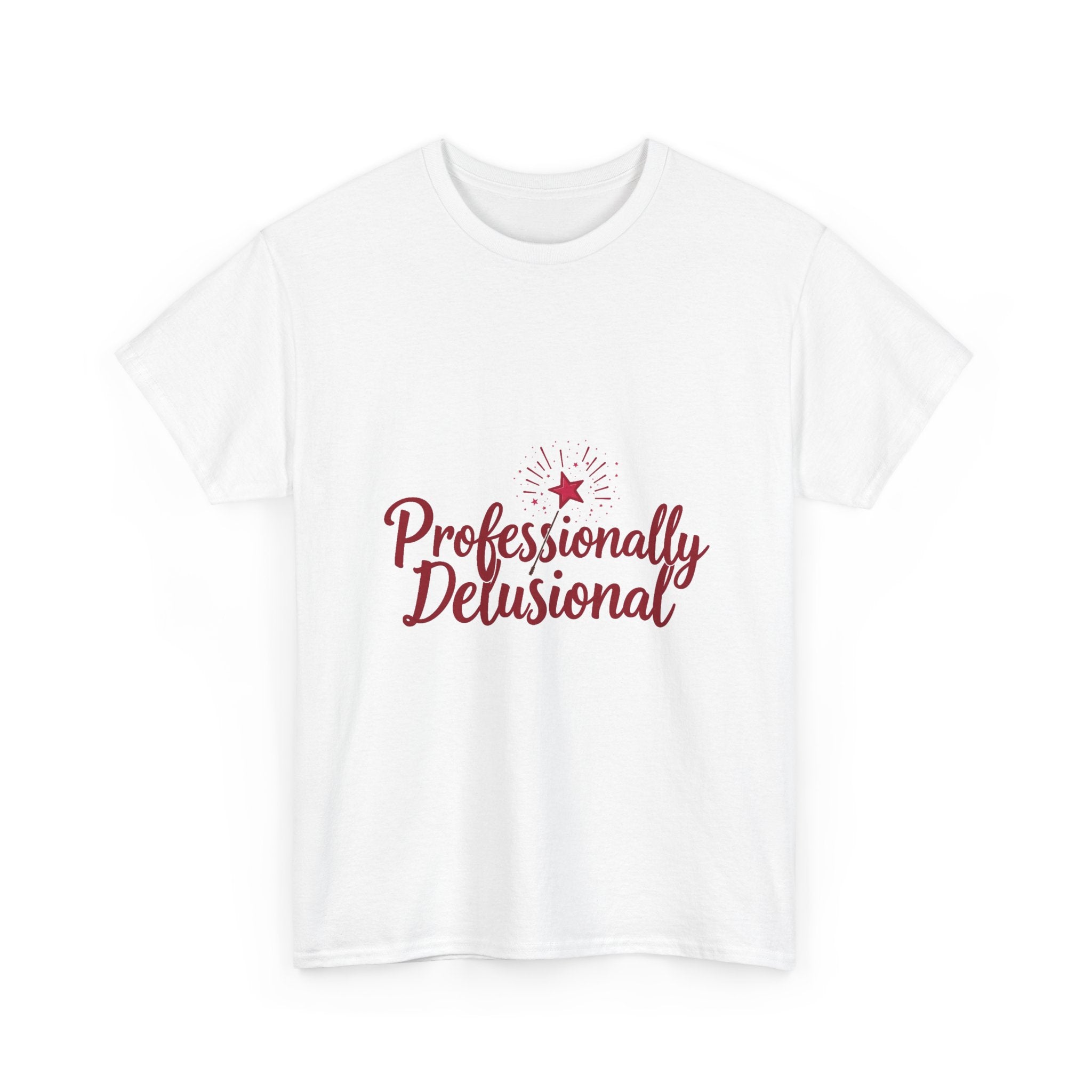 "Professionally Delusional" Script Graphic T-Shirt