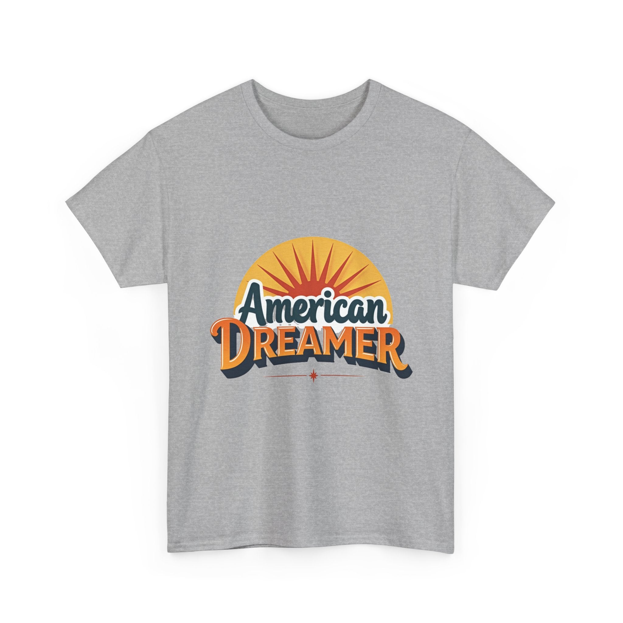 'American Dreamer' Retro Sunrise Graphic T-Shirt