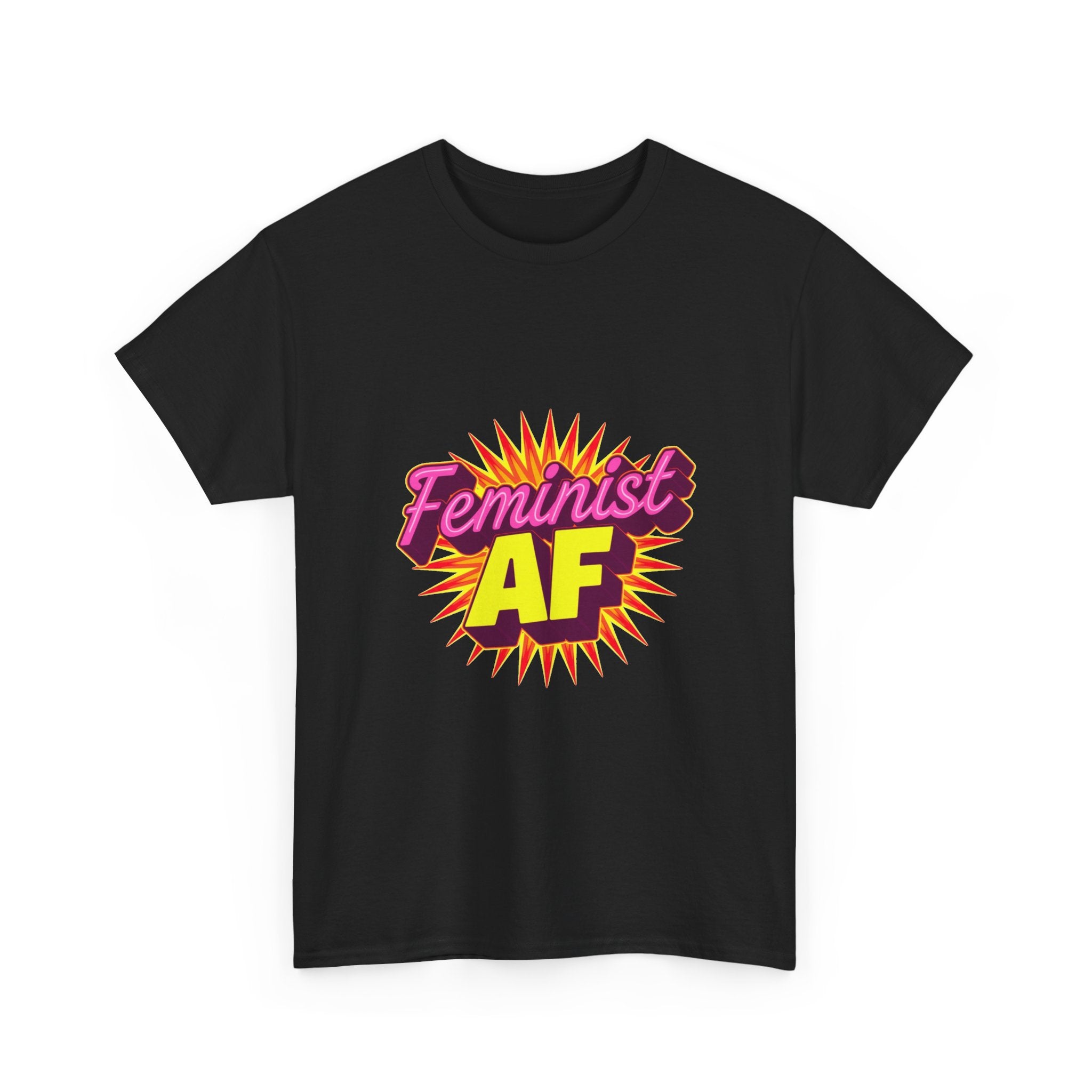 'Feminist AF' Bold Retro Graphic Feminism  T-Shirt