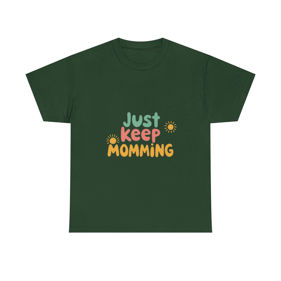 Just Keep Momming Retro Floral Mother's Day T-Shirt