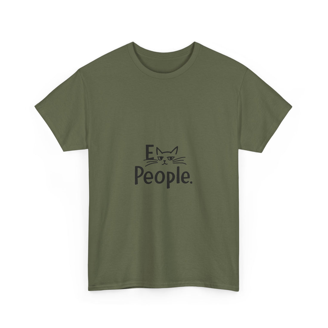 'E People.' Cat Graphic Funny Antisocial T-Shirt