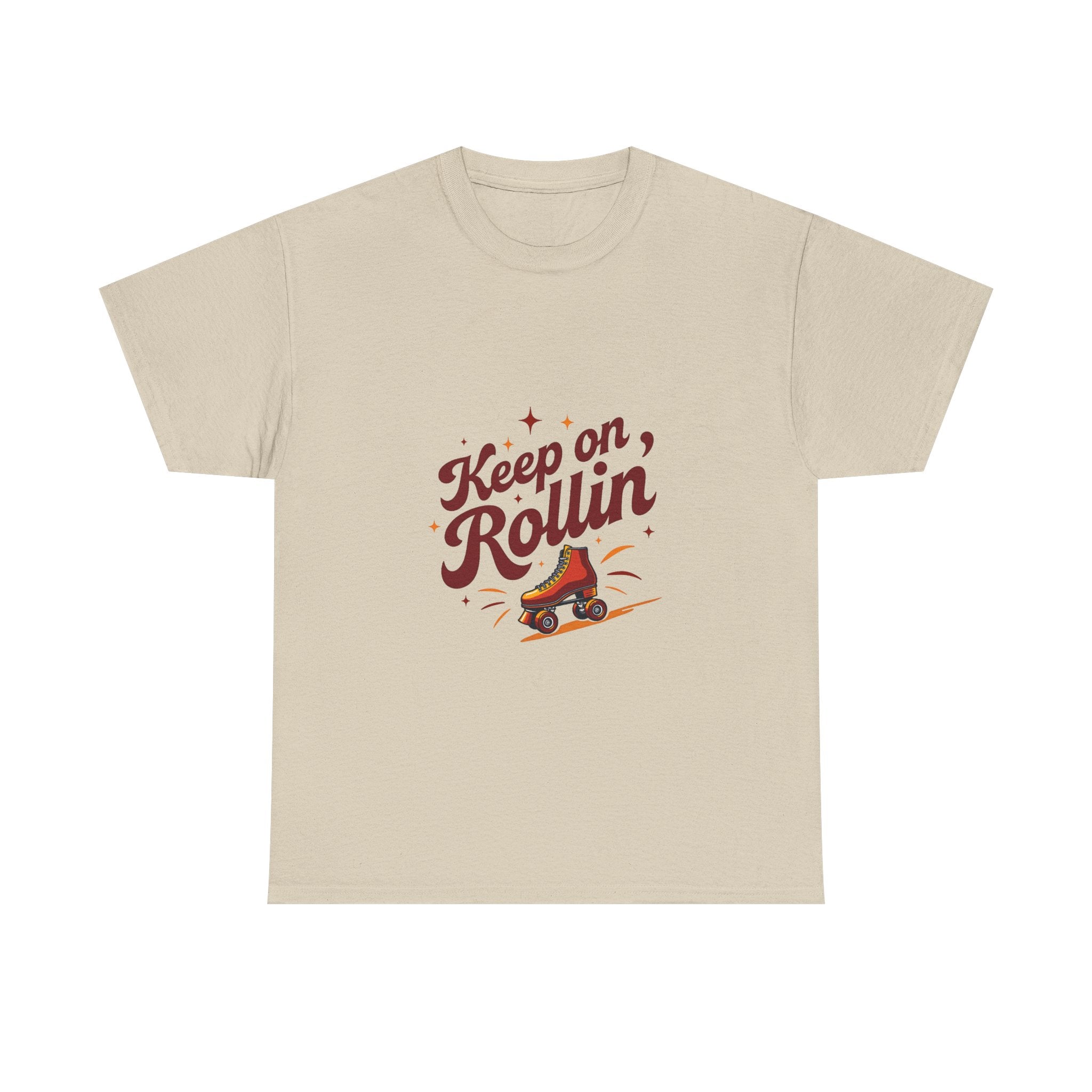 'Keep on Rollin' Tee Retro Roller Skate Graphic T-Shirt