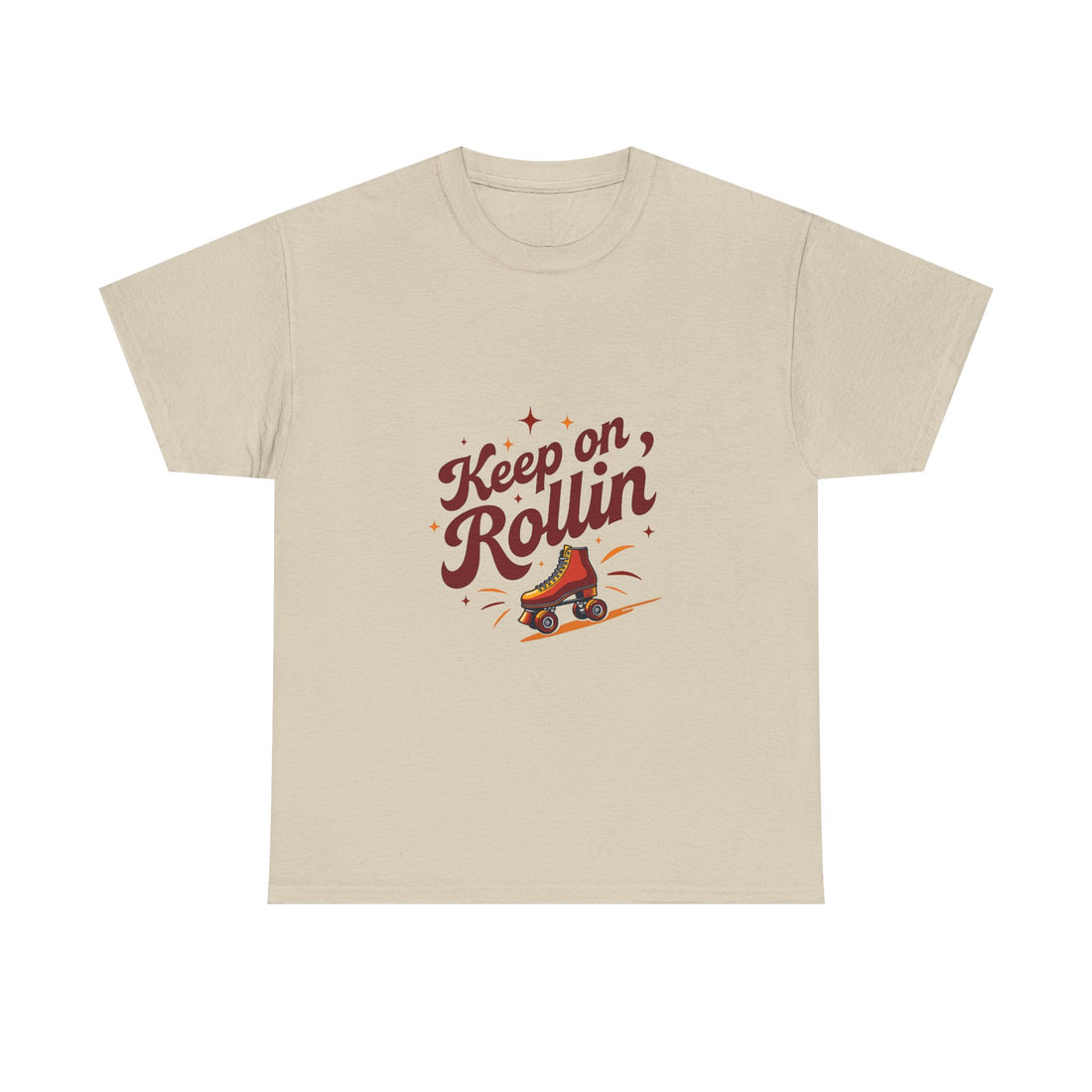 'Keep on Rollin' Tee Retro Roller Skate Graphic T-Shirt