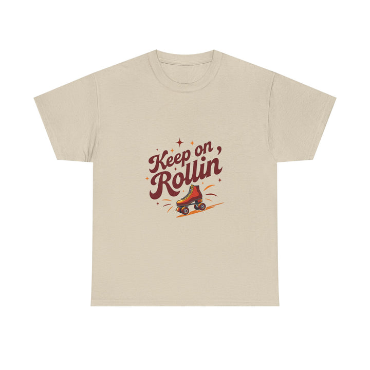 'Keep on Rollin' Tee Retro Roller Skate Graphic T-Shirt