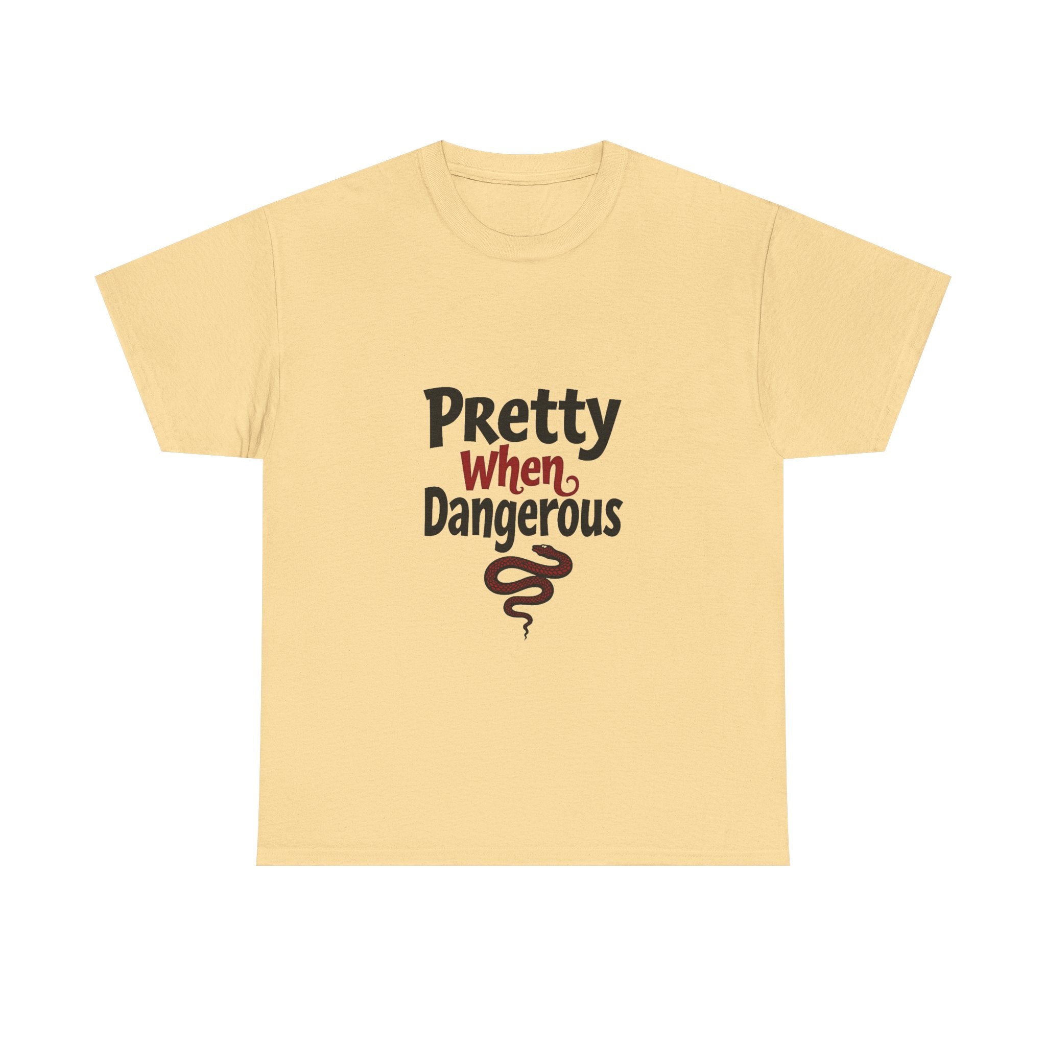 Pretty When Dangerous Retro Snake Graphic T-Shirt