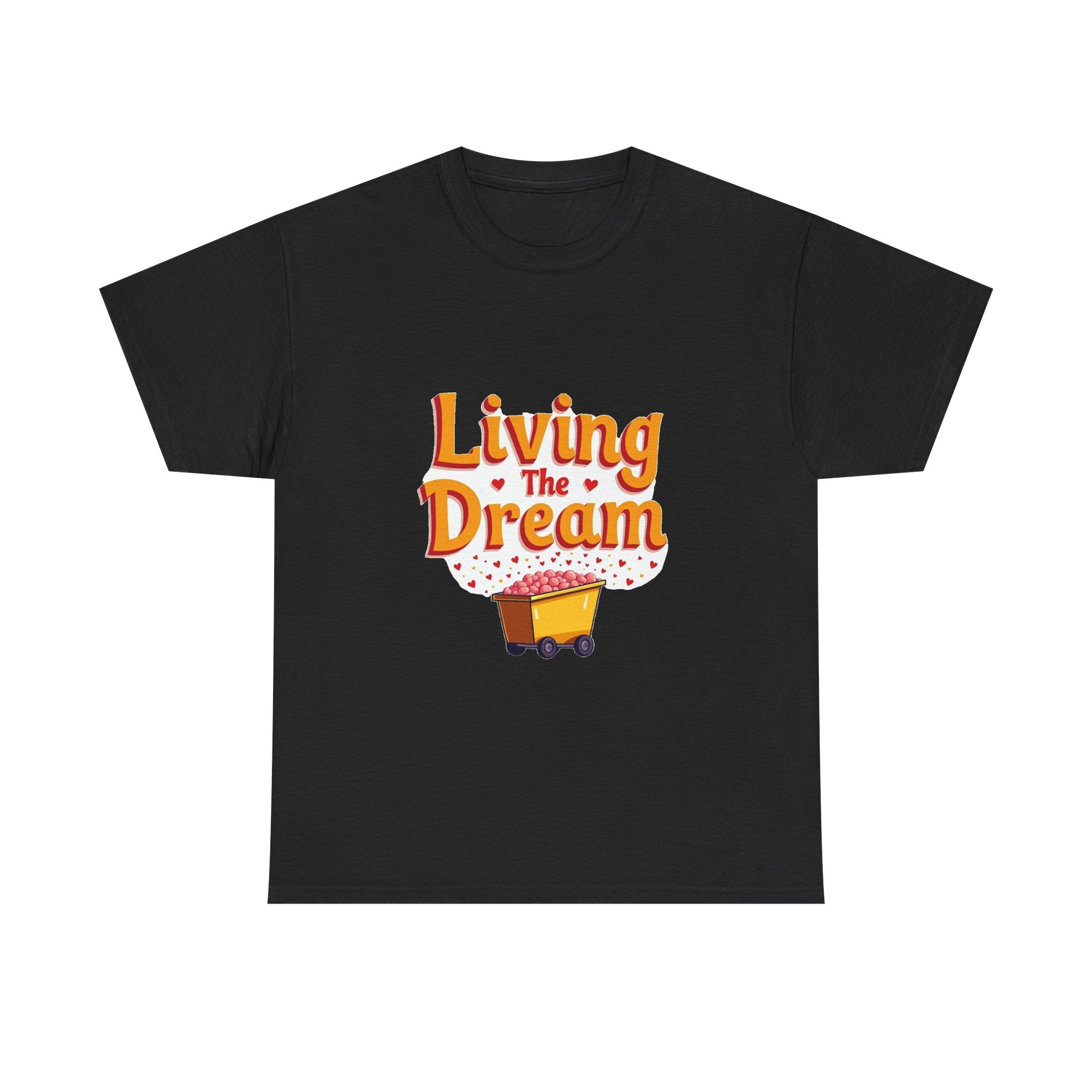'Living The Dream' Retro Scooter Graphic T-Shirt