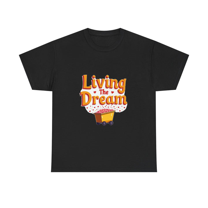 'Living The Dream' Retro Scooter Graphic T-Shirt