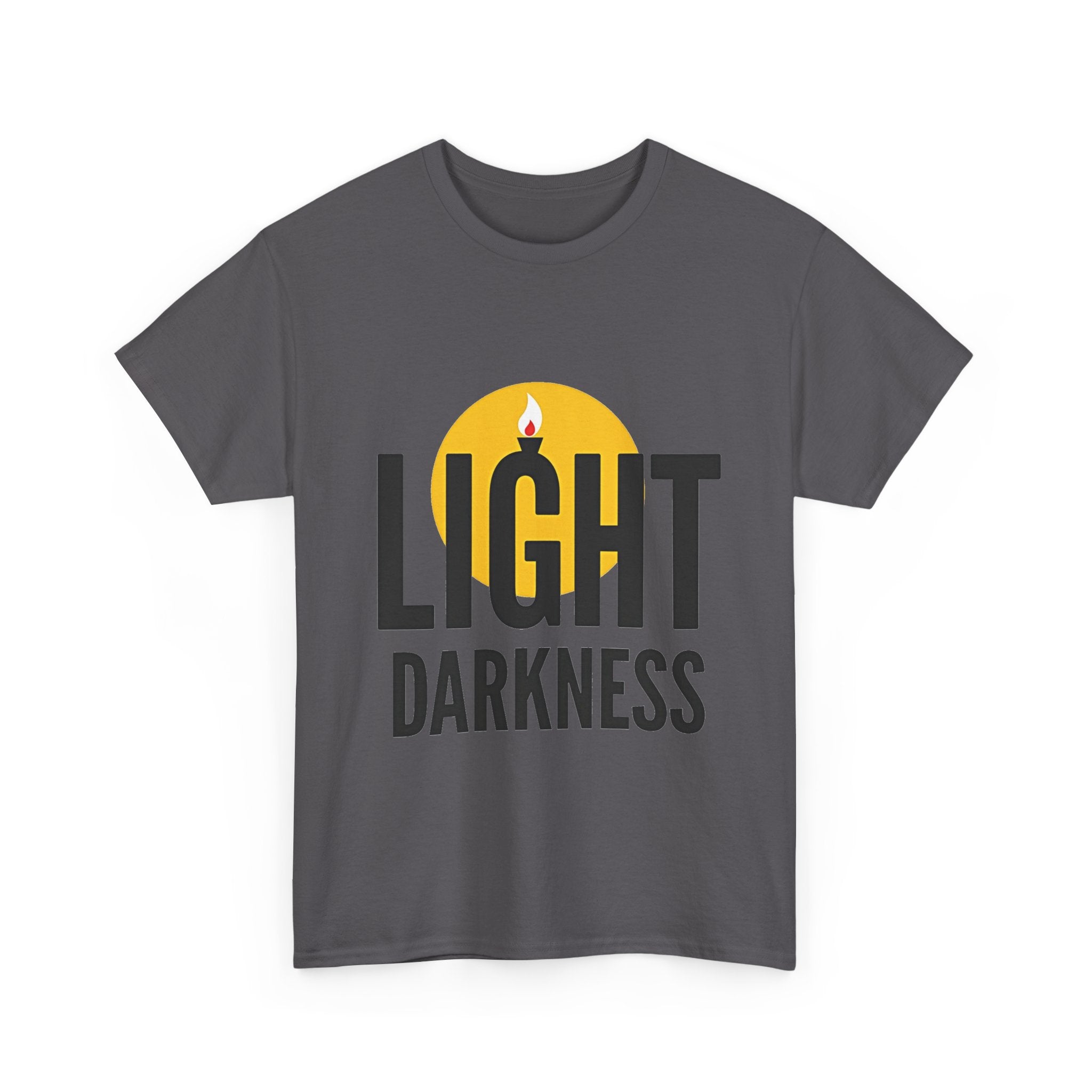 'Light Darkness' Candle Graphic Inspirational T-Shirt