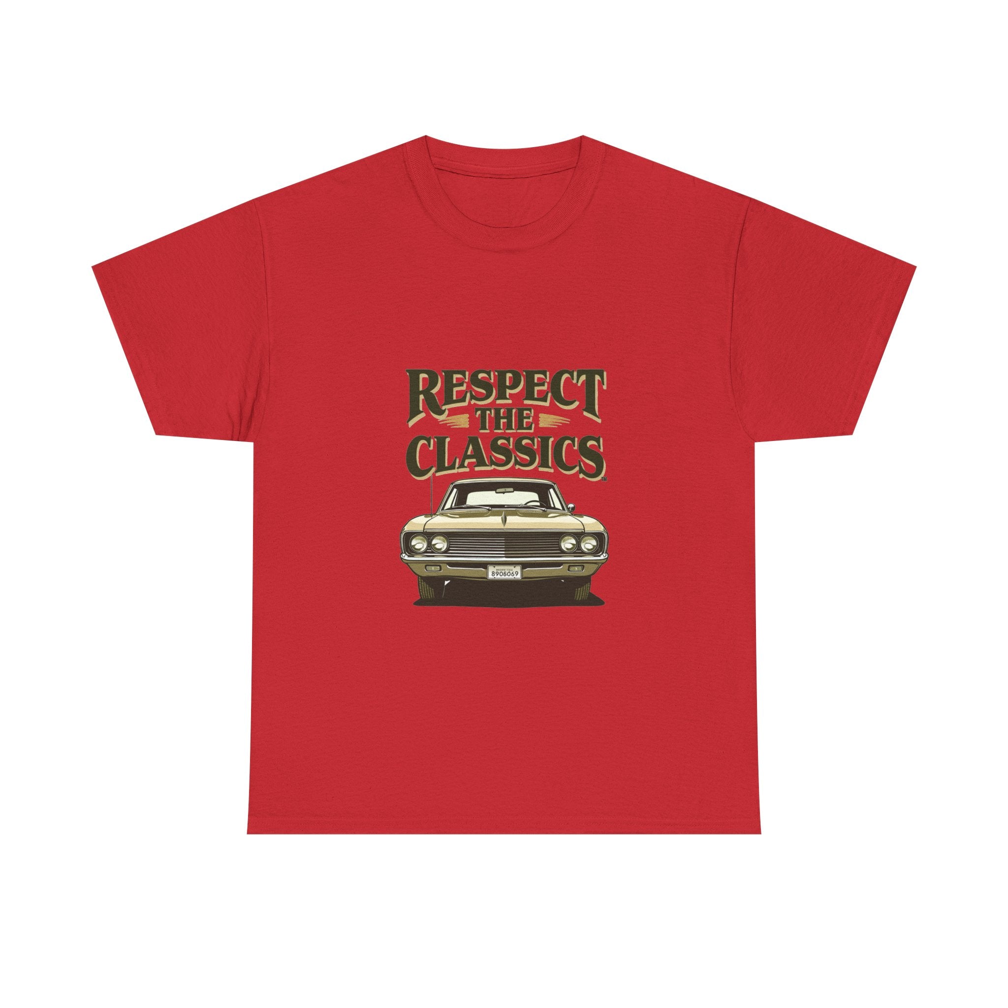 'Respect the Classics' Vintage Muscle Car Graphic T-Shirt