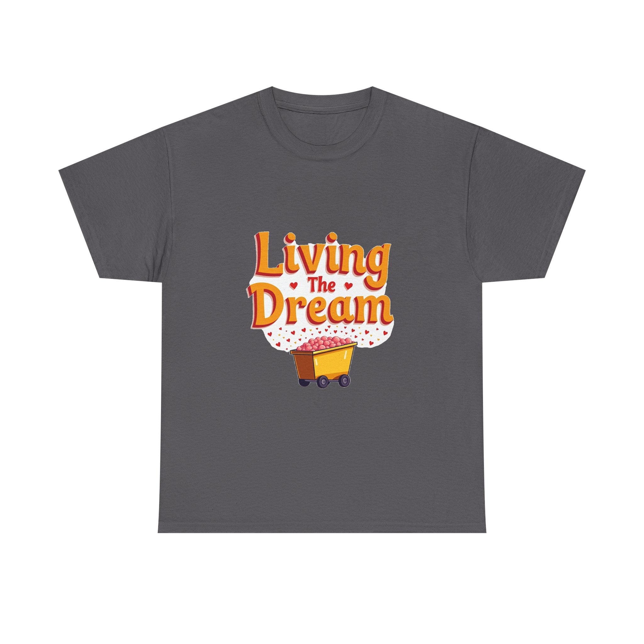 'Living The Dream' Retro Scooter Graphic T-Shirt