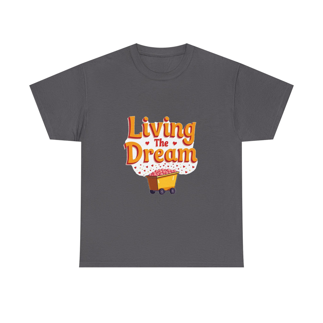 'Living The Dream' Retro Scooter Graphic T-Shirt
