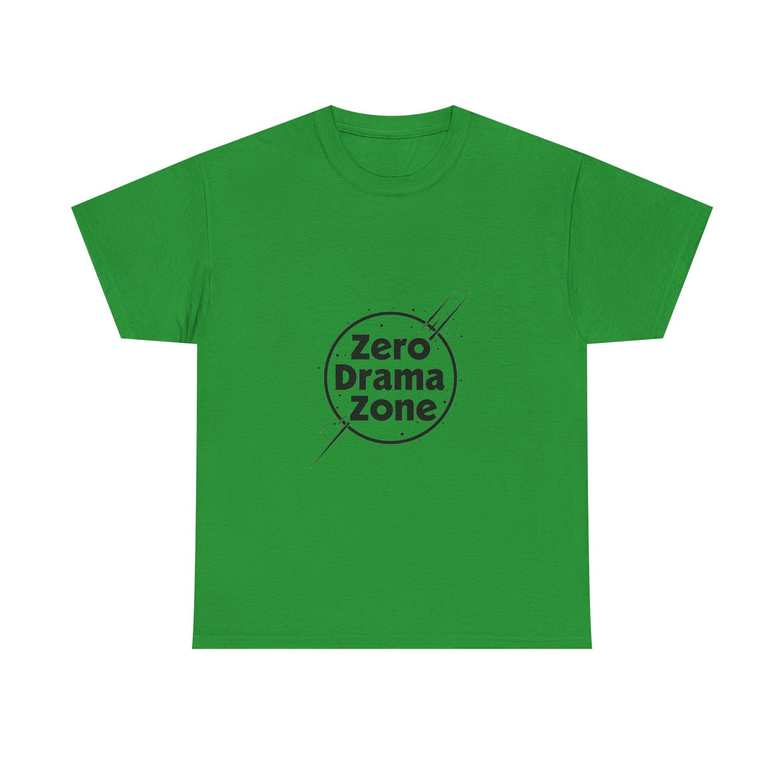 'Zero Drama Zone' Minimalist Anti‑Drama Graphic T-Shirt