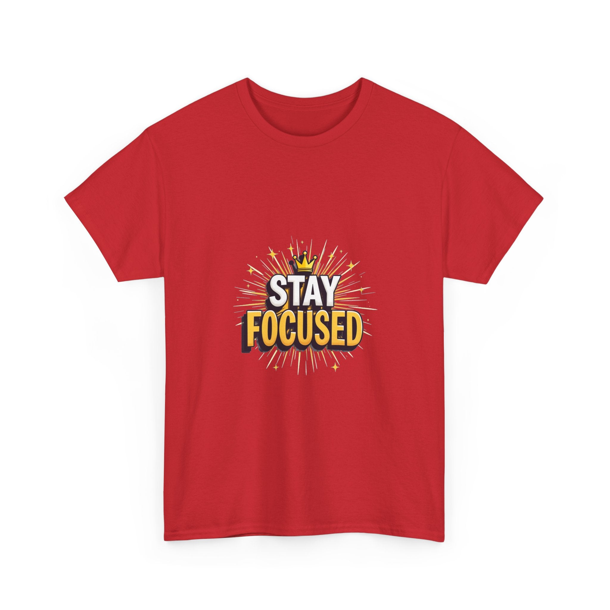 Stay Focused Motivational Graphic T-Shirt