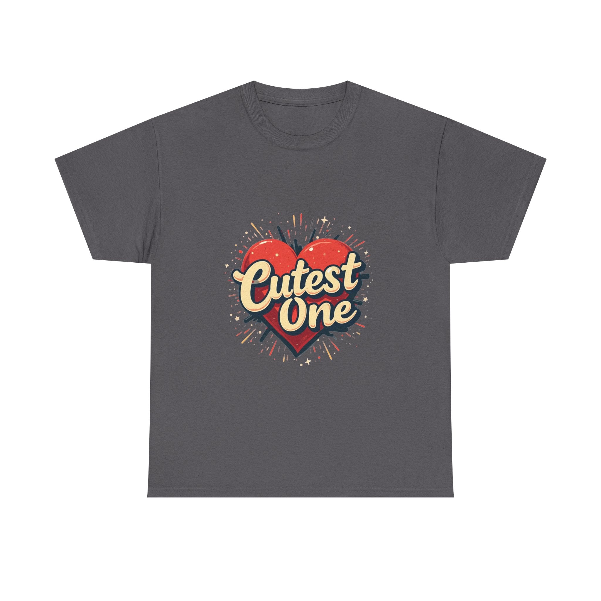 Cutest One Heart Retro Graphic T‑Shirt