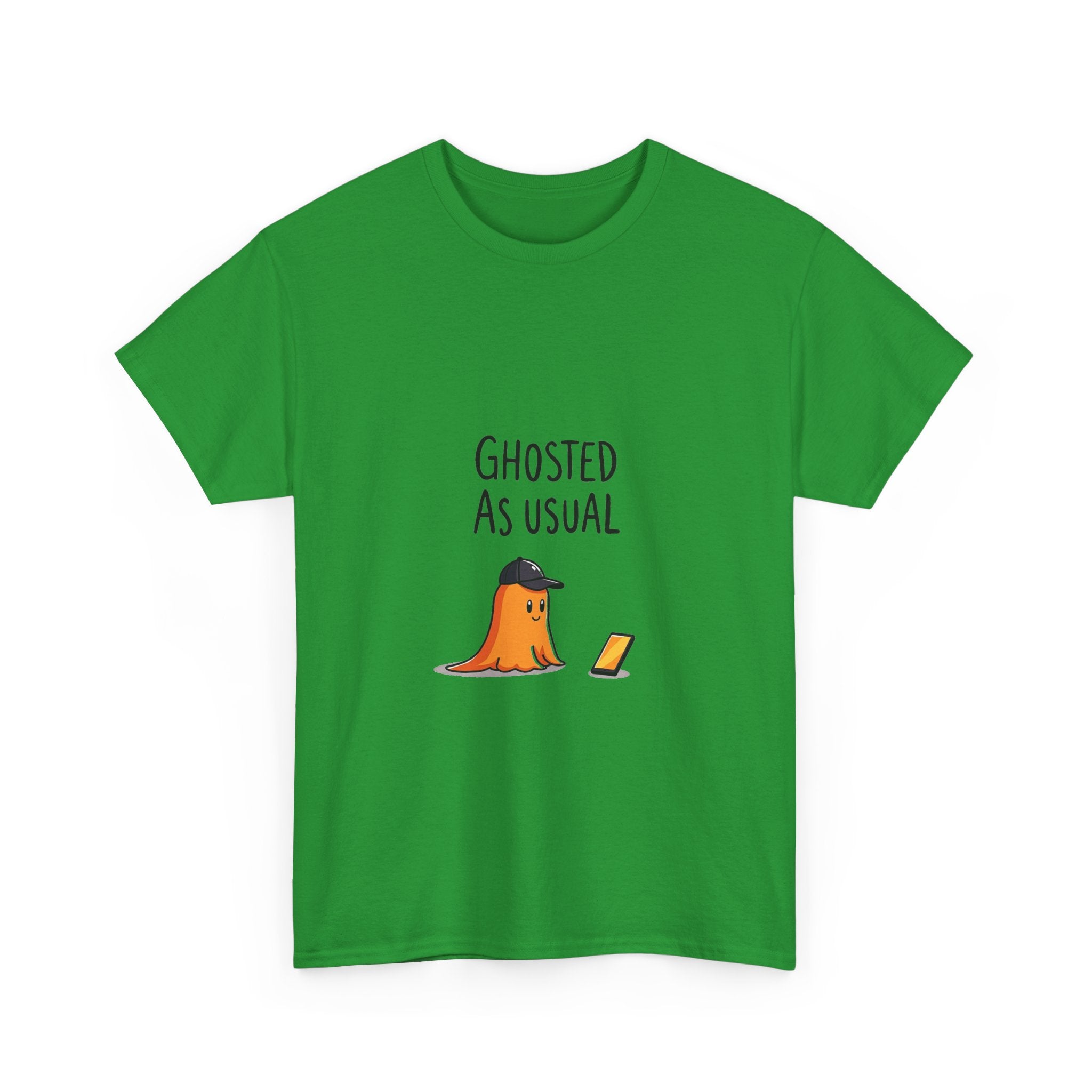 'Ghosted As Usual' Funny Halloween Ghost T-Shirt
