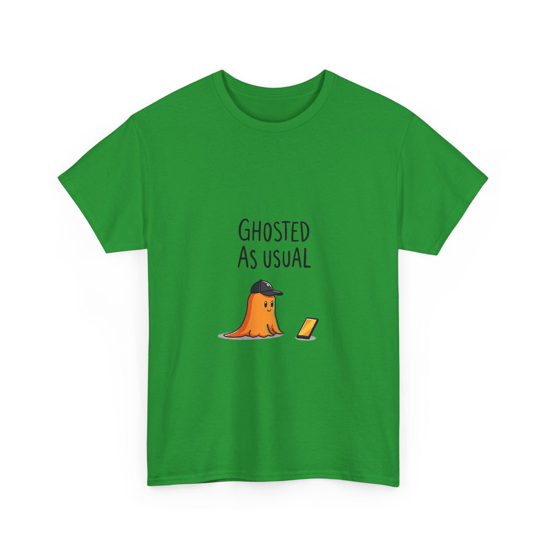 'Ghosted As Usual' Funny Halloween Ghost T-Shirt