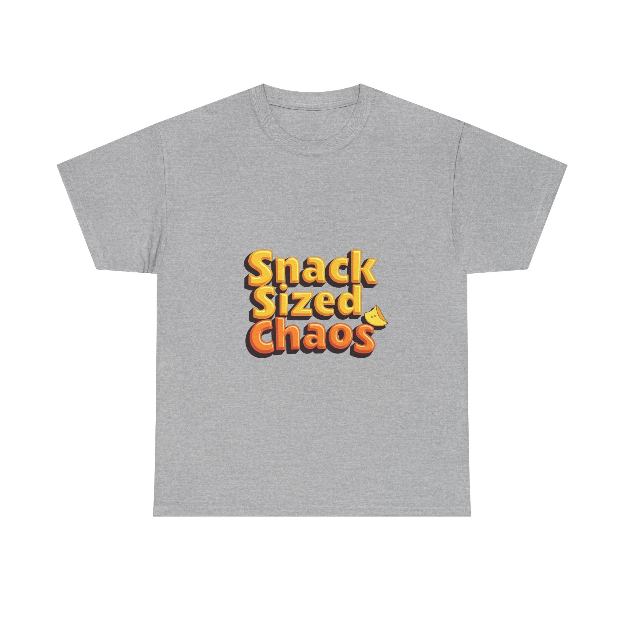 'Snack Sized Chaos' Funny Retro Snack Graphic T-Shirt