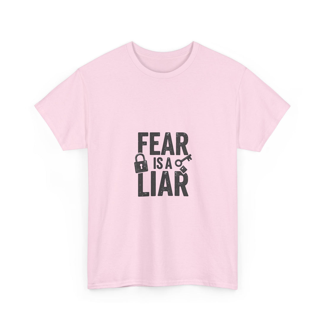 'Fear Is a Liar' Inspirational Faith Graphic T-Shirt
