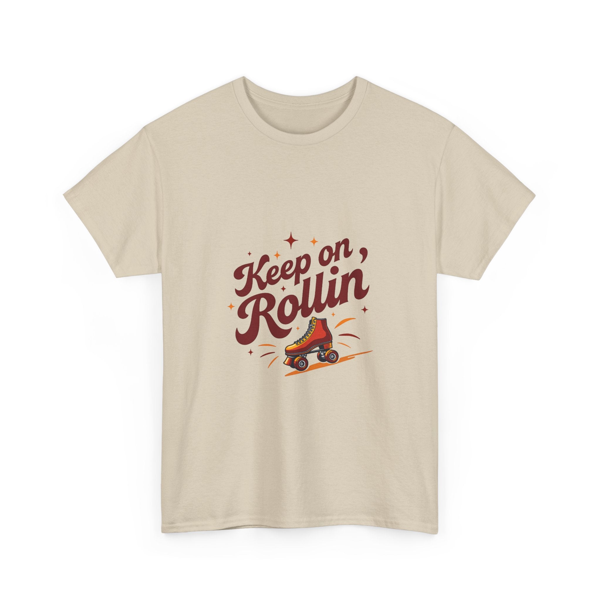 'Keep on Rollin' Tee Retro Roller Skate Graphic T-Shirt