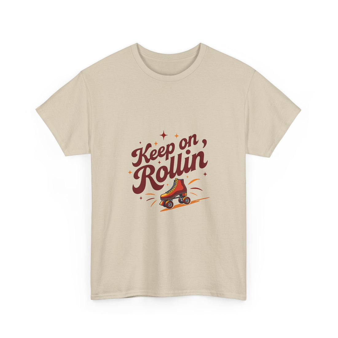 'Keep on Rollin' Tee Retro Roller Skate Graphic T-Shirt