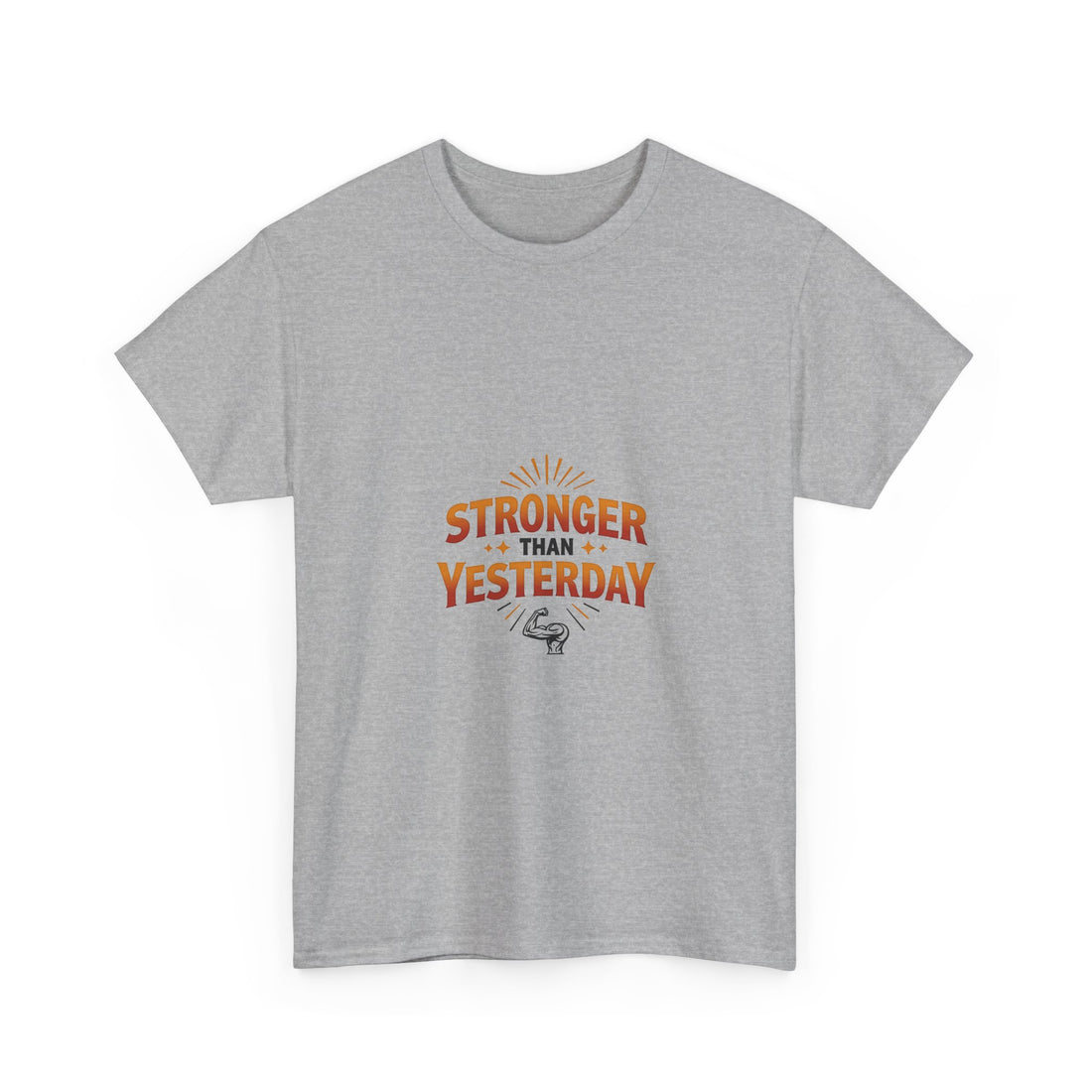 'Stronger Than Yesterday' Motivational Fitness Shirt