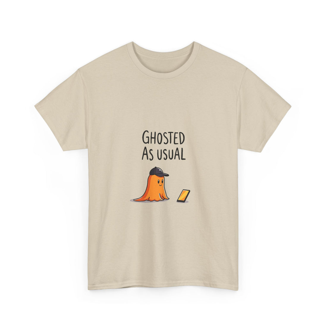 'Ghosted As Usual' Funny Halloween Ghost T-Shirt