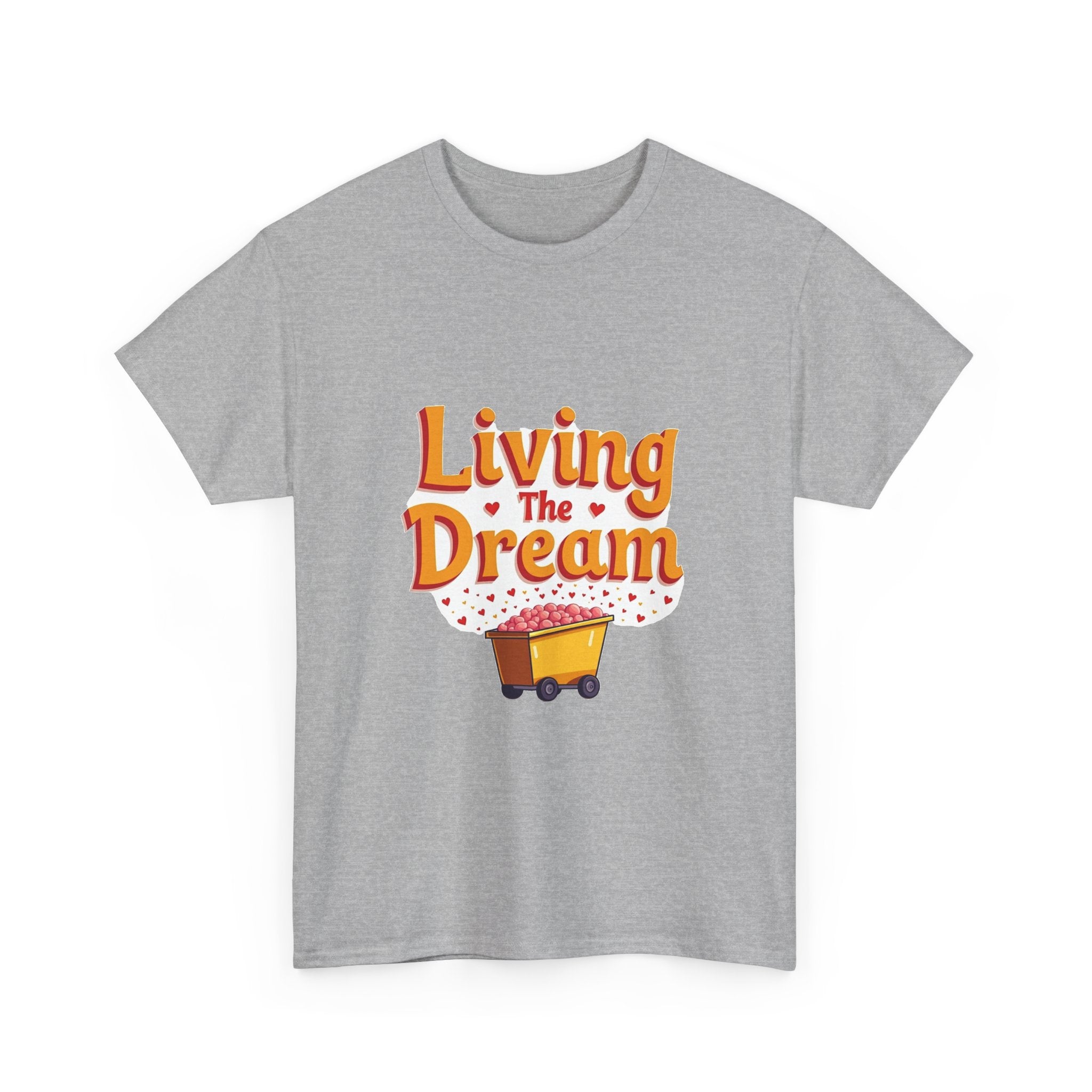 'Living The Dream' Retro Scooter Graphic T-Shirt