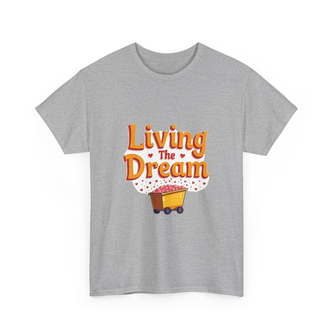 'Living The Dream' Retro Scooter Graphic T-Shirt