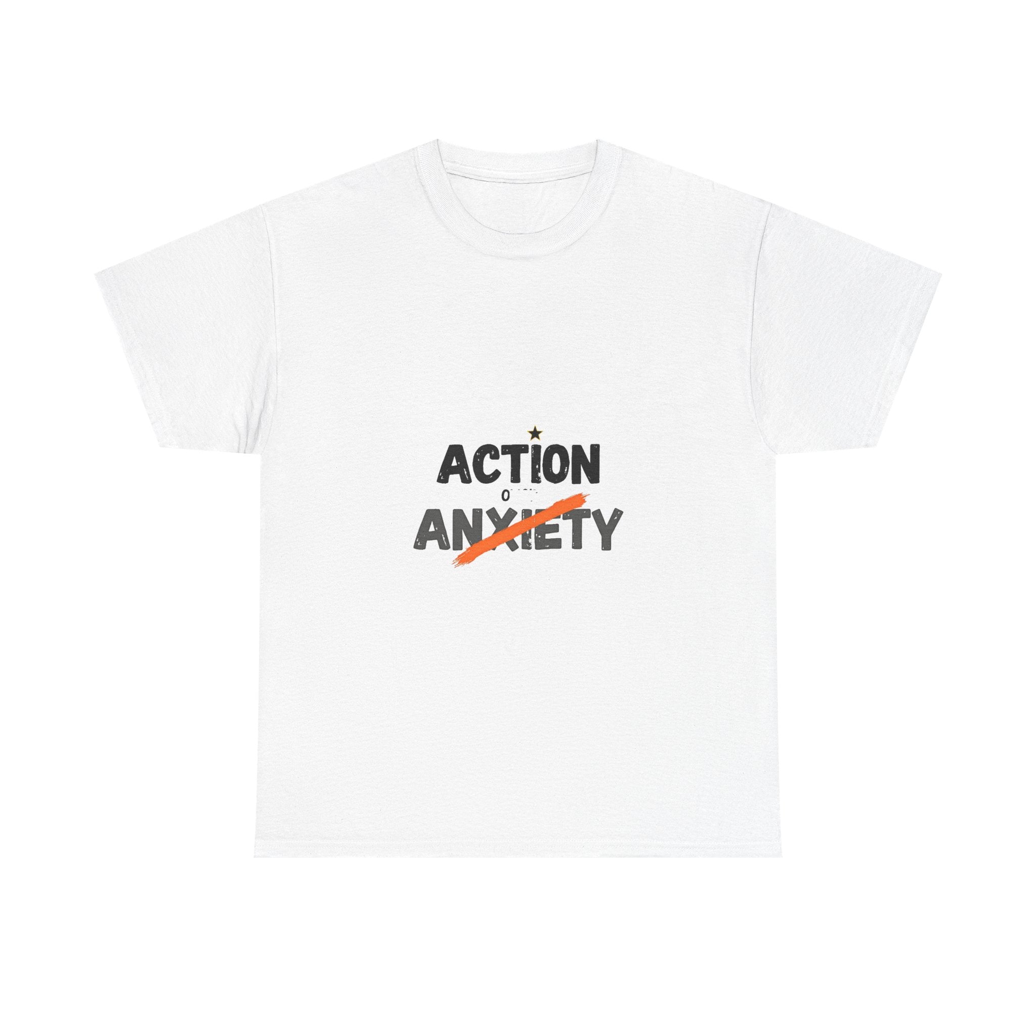 'Action Over Anxiety' Inspirational T-Shirt
