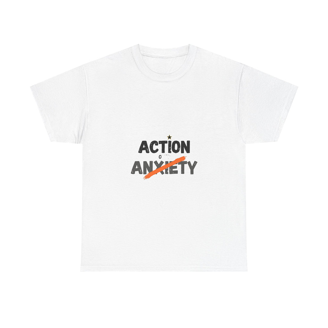 'Action Over Anxiety' Inspirational T-Shirt