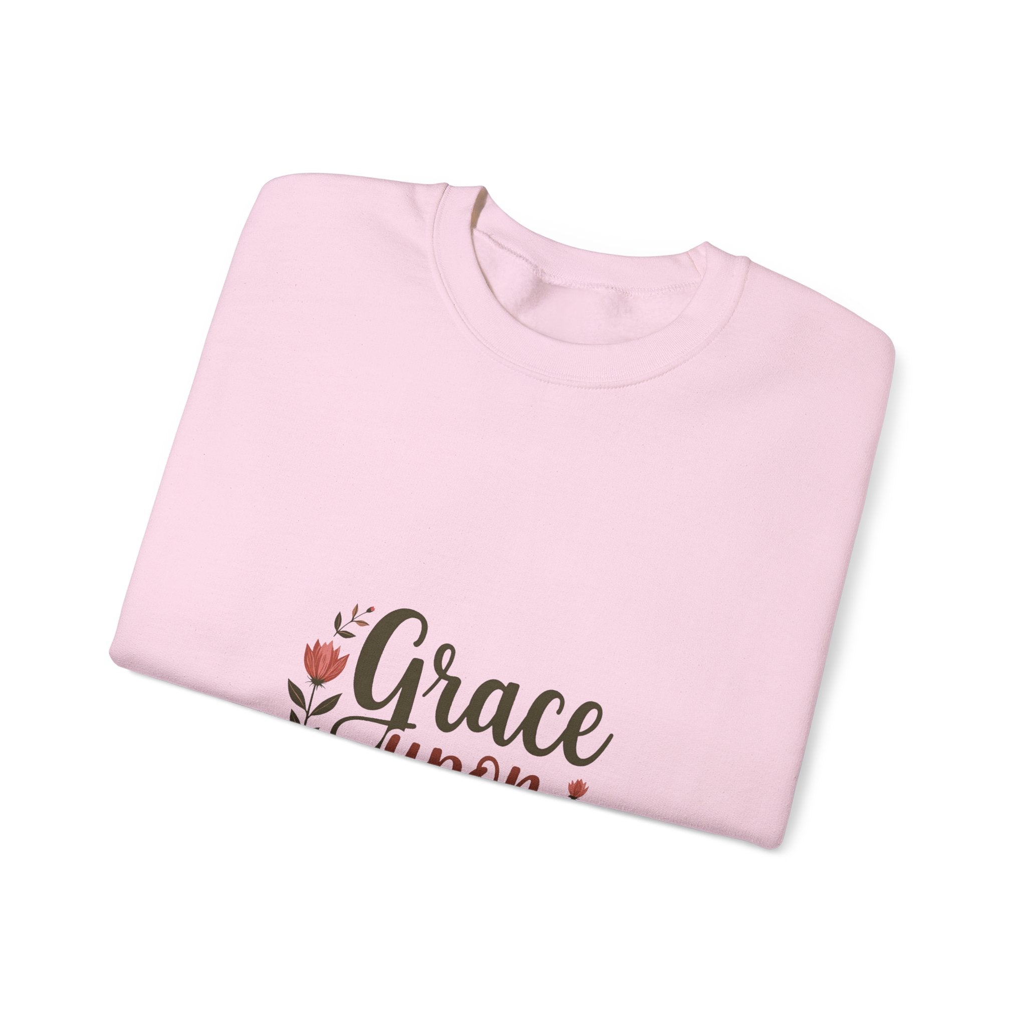 'Grace Upon Grace'  Floral Faith Crewneck Sweatshirt