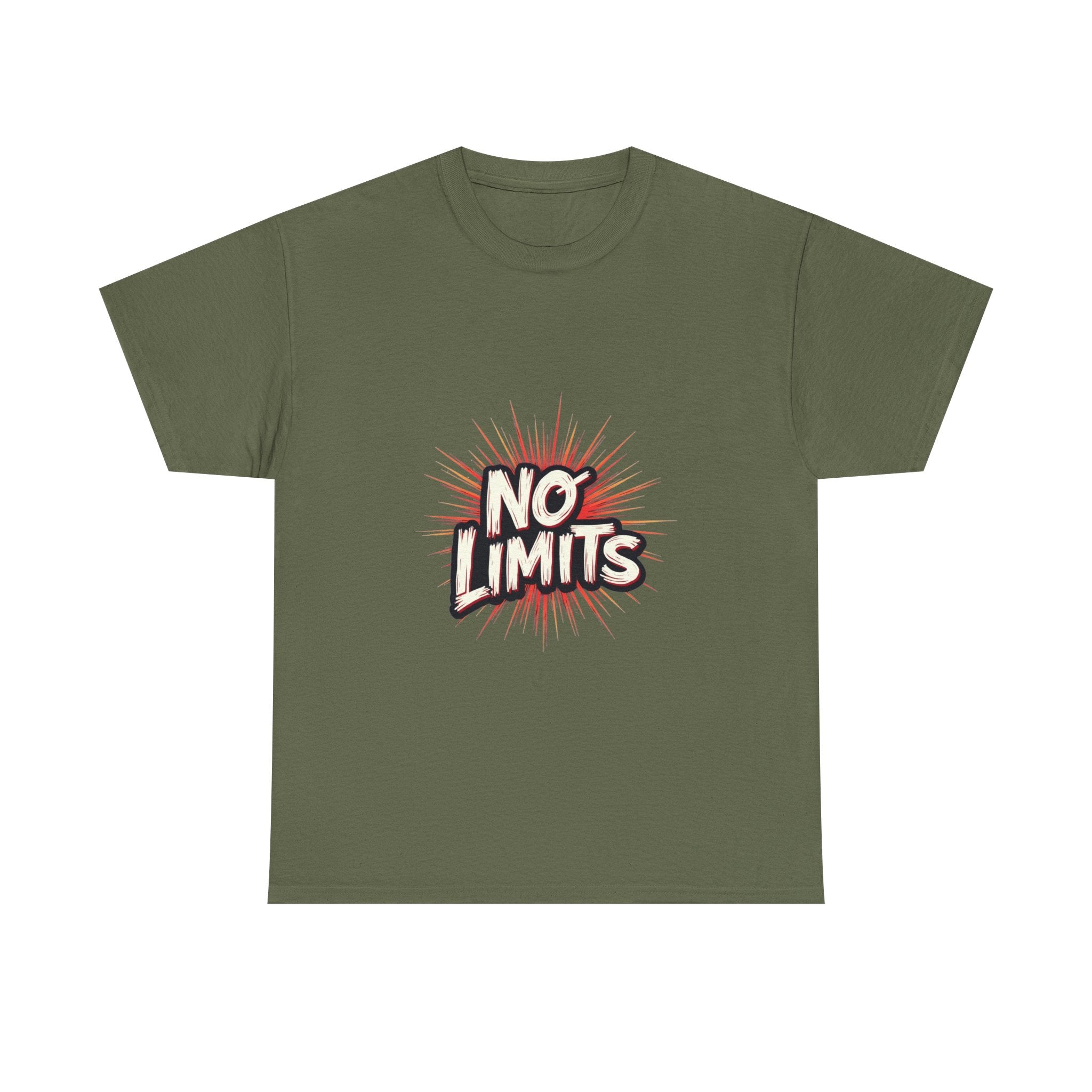 'No Limits' Bold Motivational Graphic T-Shirt