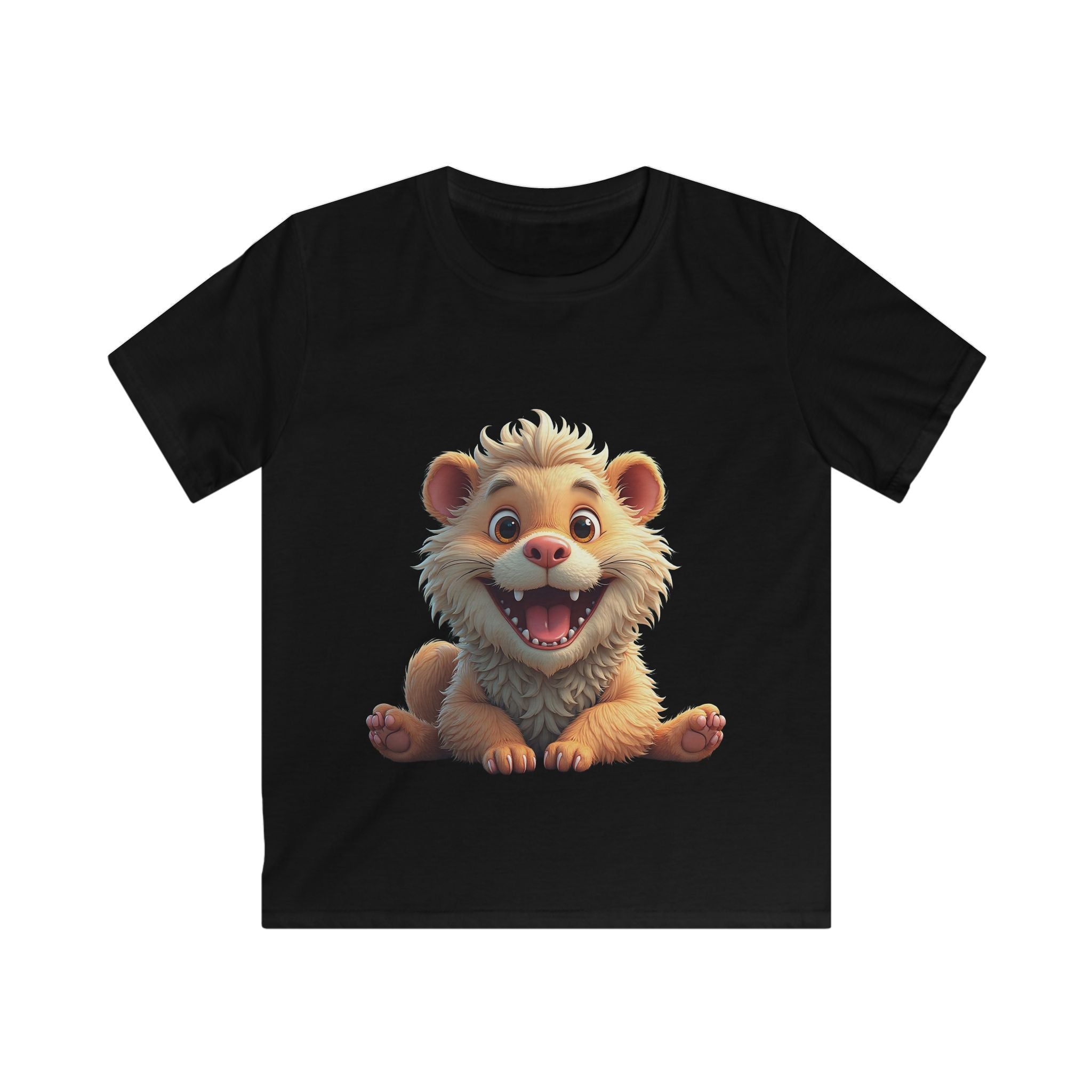 Adorable Smiling Baby Lion Cartoon Shirt