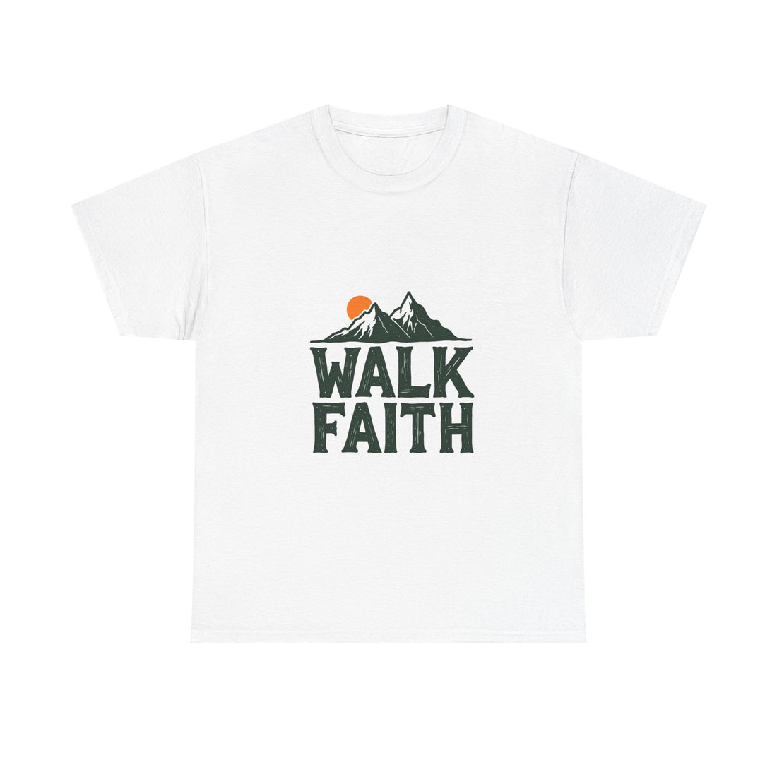 "Walk Faith" Mountain Christian T‑Shirt